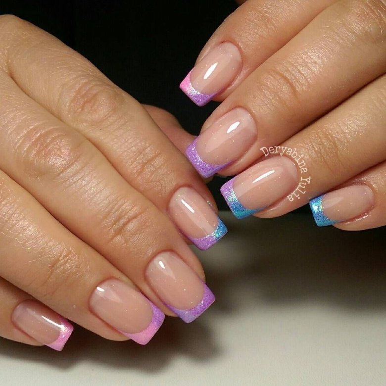 Разноцветный френч