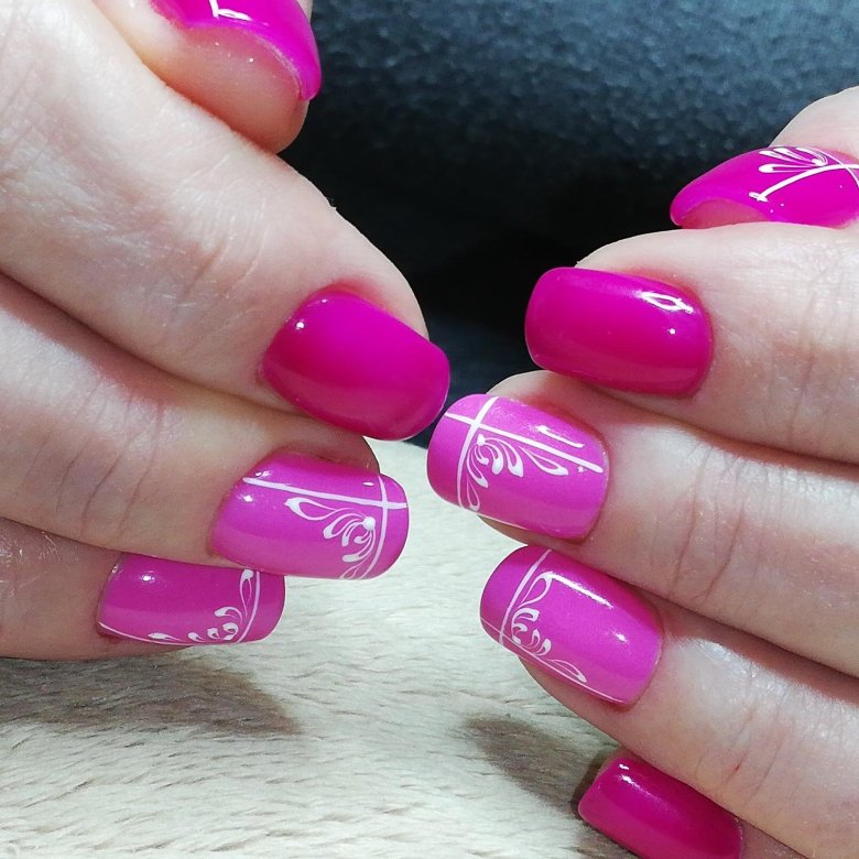 Маникюр в один тон