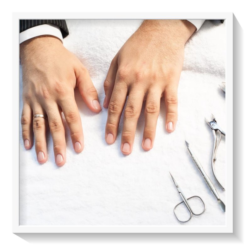 Маникюр мужской классический