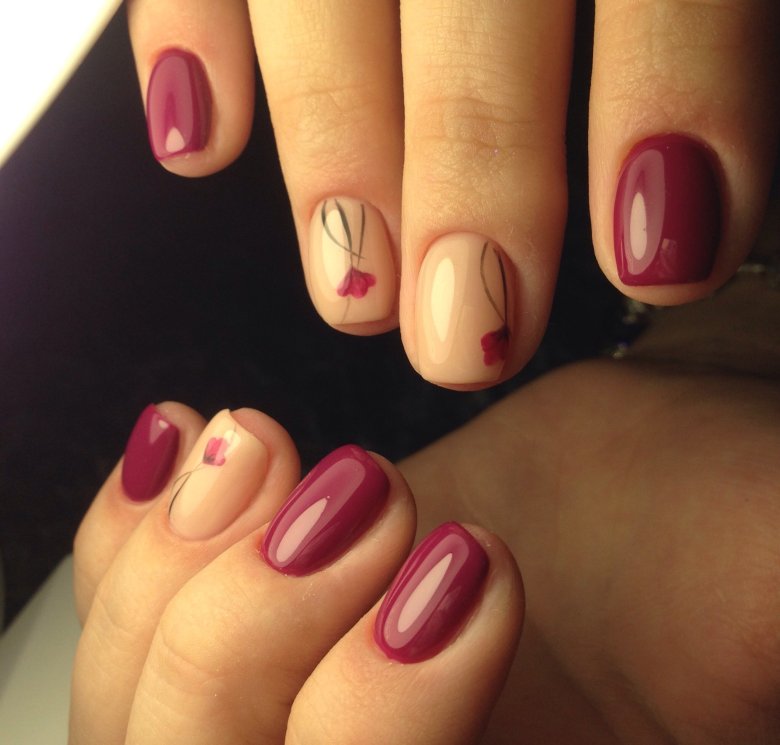 Фисташковый маникюр