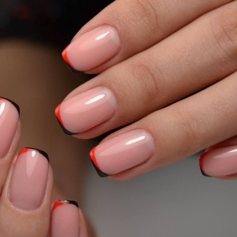 Френч на короткие ногти