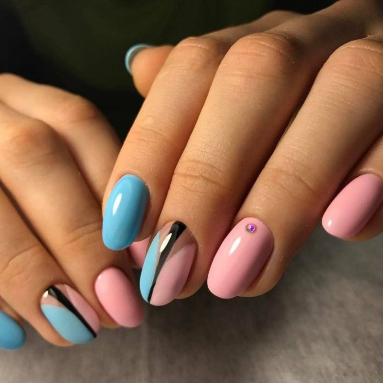 Фиолетовый маникюр на короткие ногти однотонные