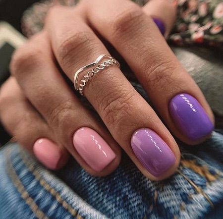 Різнокольоровий літній манікюр