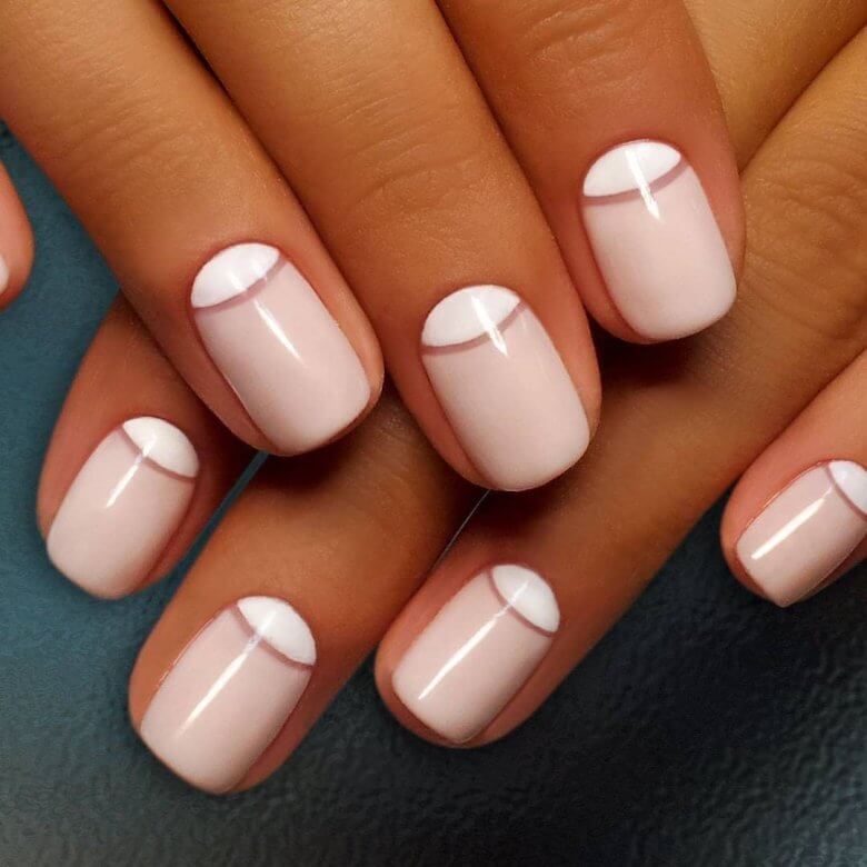 Френч (обратный френч, лунки)