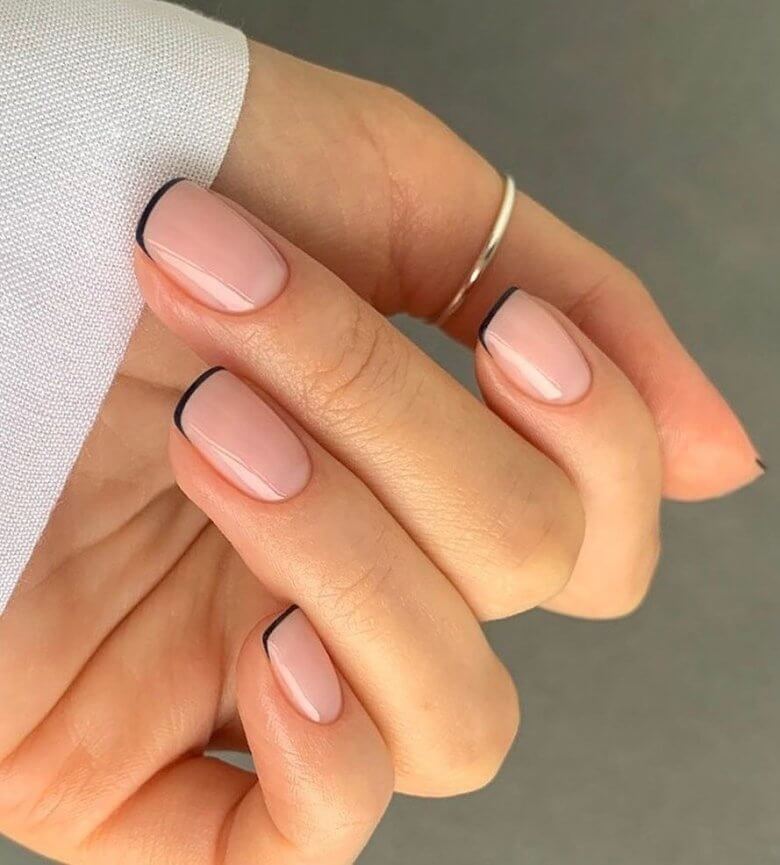 Мягкий квадрат форма ногтей