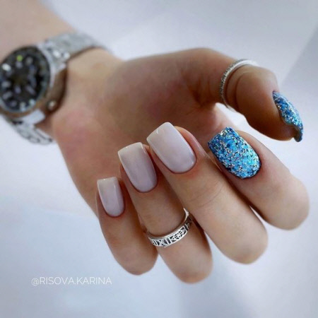 Фото новинки манікюру на квадратні нігті.