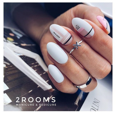 Білий манікюр із дизайном: модні тренди