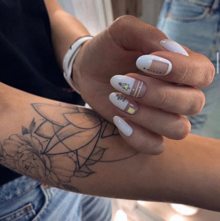 Білий манікюр із дизайном: модні тренди