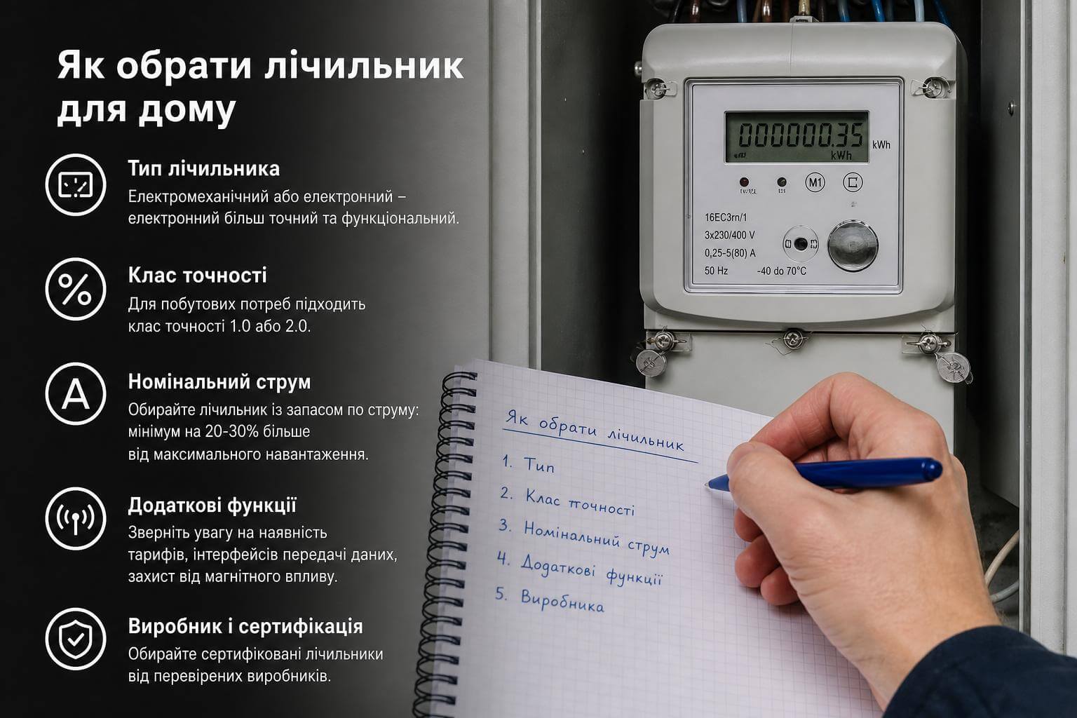 Як обрати лічильник для дому Як обрати лічильник для домуphoto